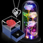 Light-Up Rose & Heart Necklace Gift Set – Perfect for Valentine's Day