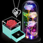 Light-Up Rose & Heart Necklace Gift Set – Perfect for Valentine's Day