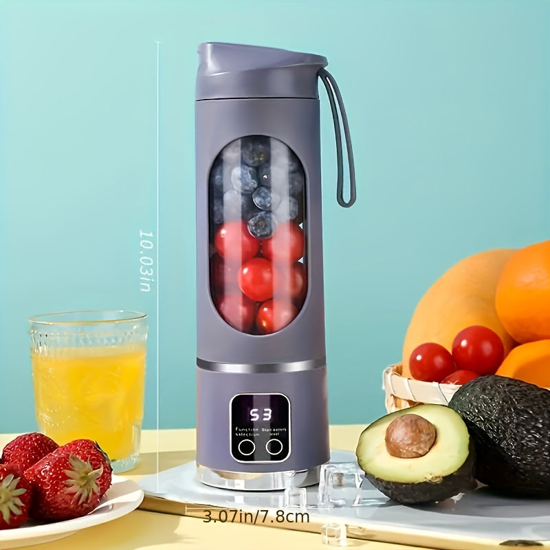 Portable USB Blender & Juicer – 10-17oz Capacity, Easy to Clean, Perfect for Smoothies, Shakes & Juices