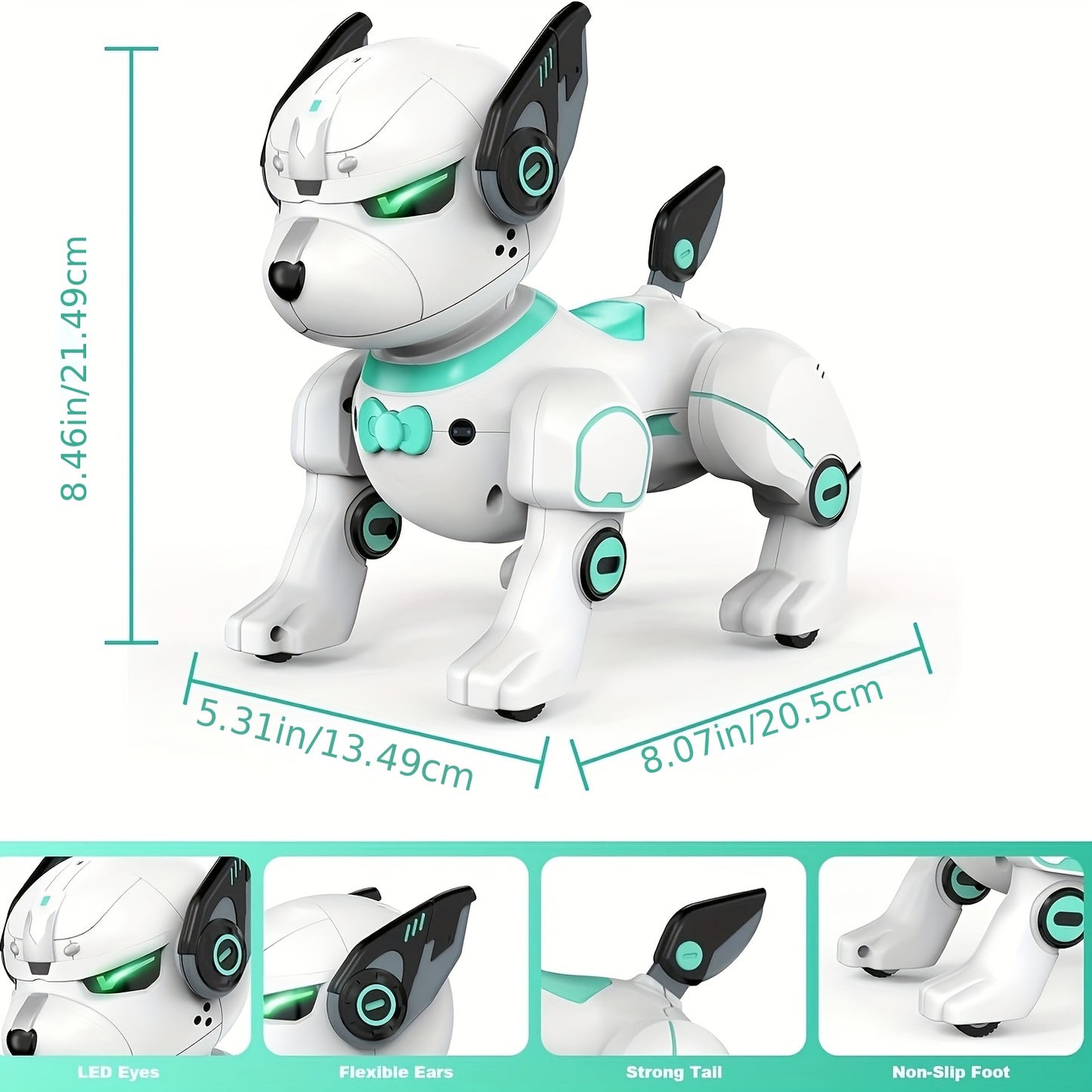 AI Robot Dog – Interactive Companion Toy, Stunt Features – Ideal Valentine's Day & Birthday Gift for Kids