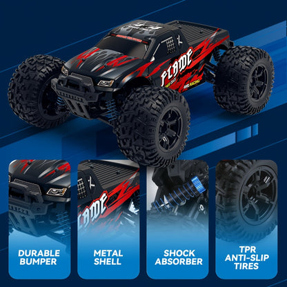 Fast RC Cars – 1:16 Scale, 40KM/H, 4X4 Monster Truck, Remote Control, Rechargeable – Ideal Xmas Gift