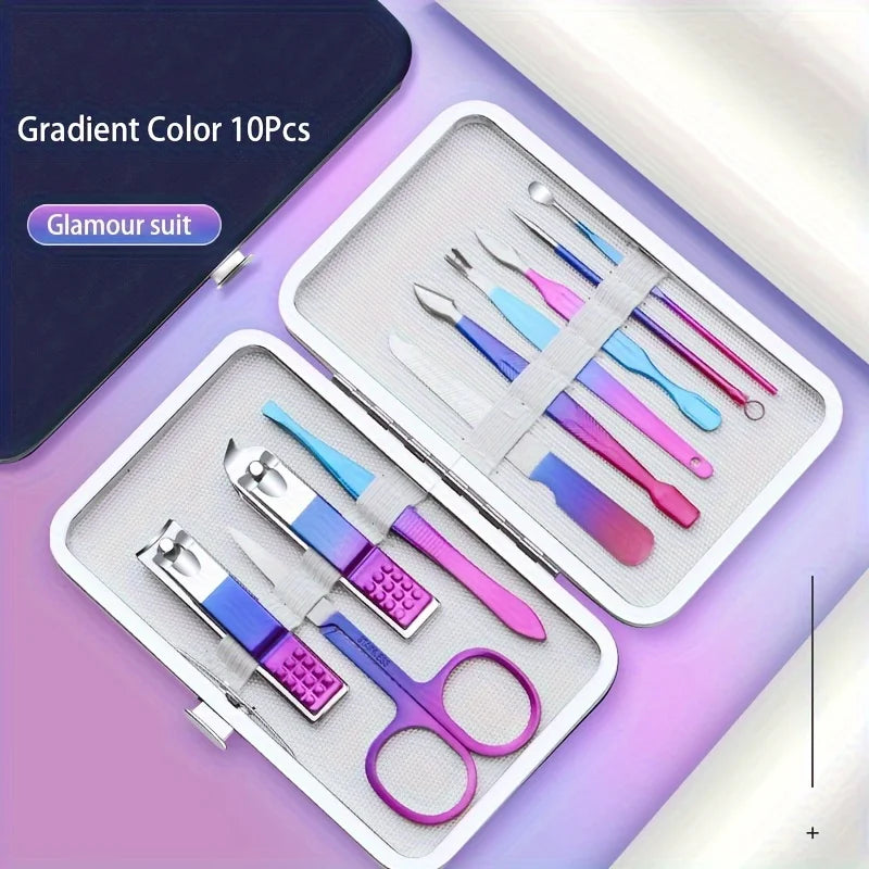 7-15pcs Professional Manicure & Pedicure Set