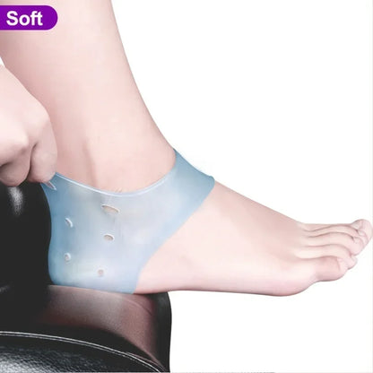 2PCS Heel Cushion Gel Heel Protector for Plantar Fasciitis Achilles Tendonitis Bone Spur Aching Feet Relieve Pain Pedicure Tools