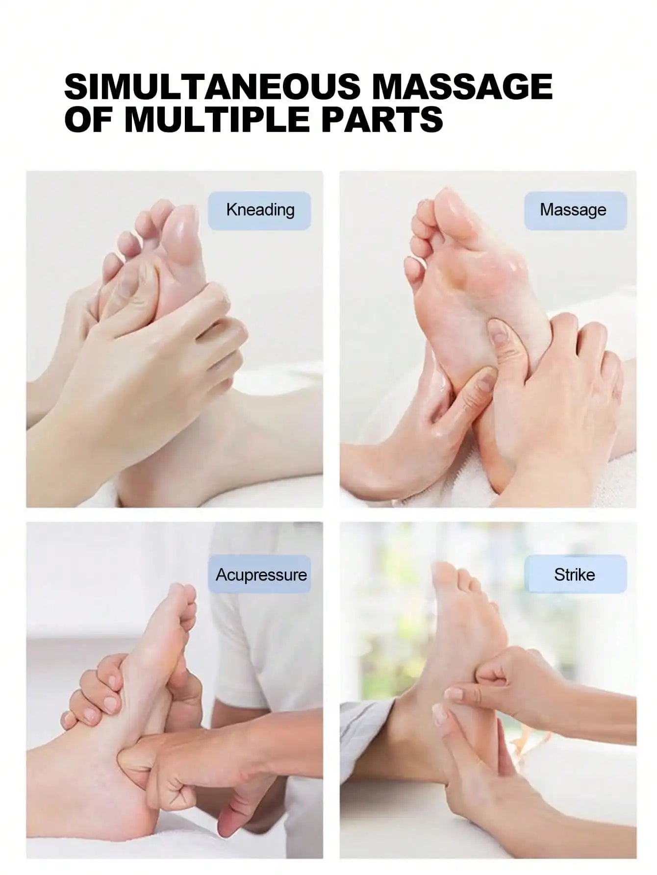 EMS Foot Massager with Heat - Pulse & Vibration