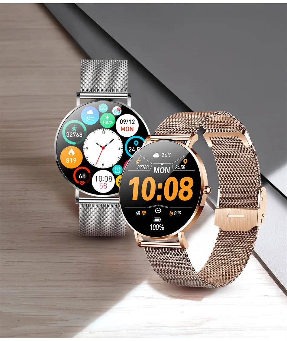 2024 New Xiaomi Mijia Smart Watch Women Thin HD Pixel Display Call Reminder Smartwatch Ladies Box Sports Digital Watches for Men