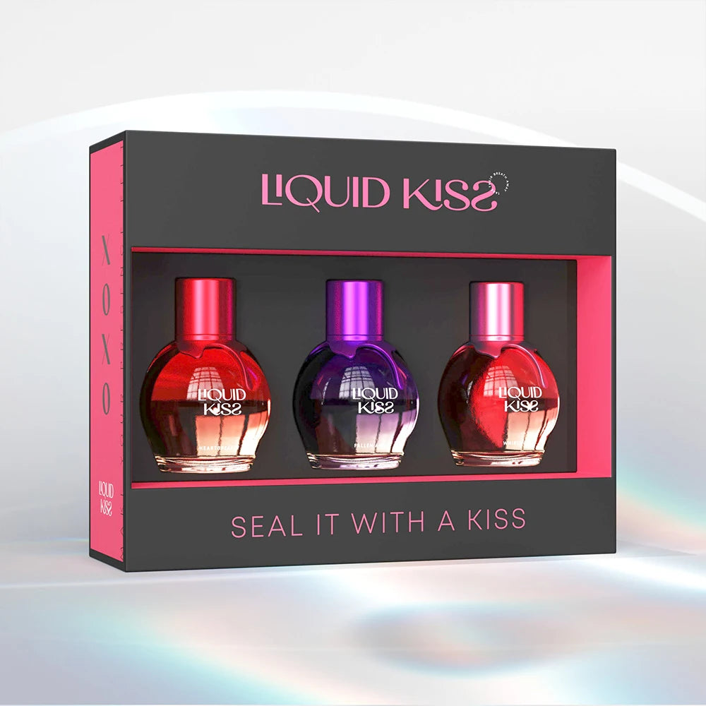 LIQUID KISS Women's Perfume Gift Set for Women Eau De Parfum Spray Fragrance Gift Sets for ALL YOUR X'S AND O'S 3pcs 3.4OZ