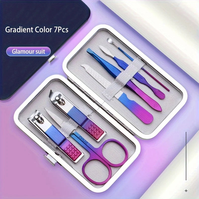 7-15pcs Professional Manicure & Pedicure Set