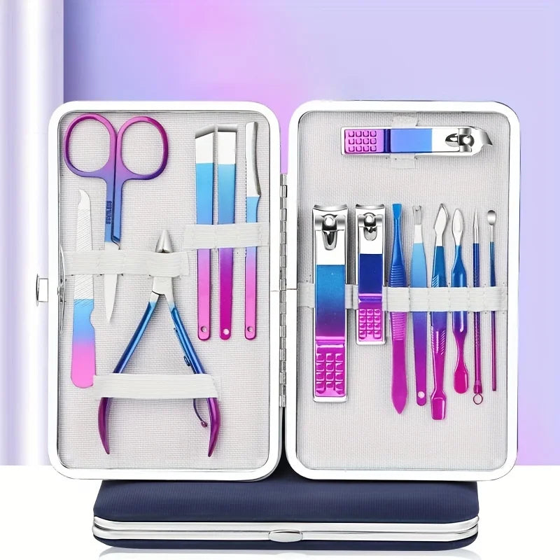 7-15pcs Professional Manicure & Pedicure Set