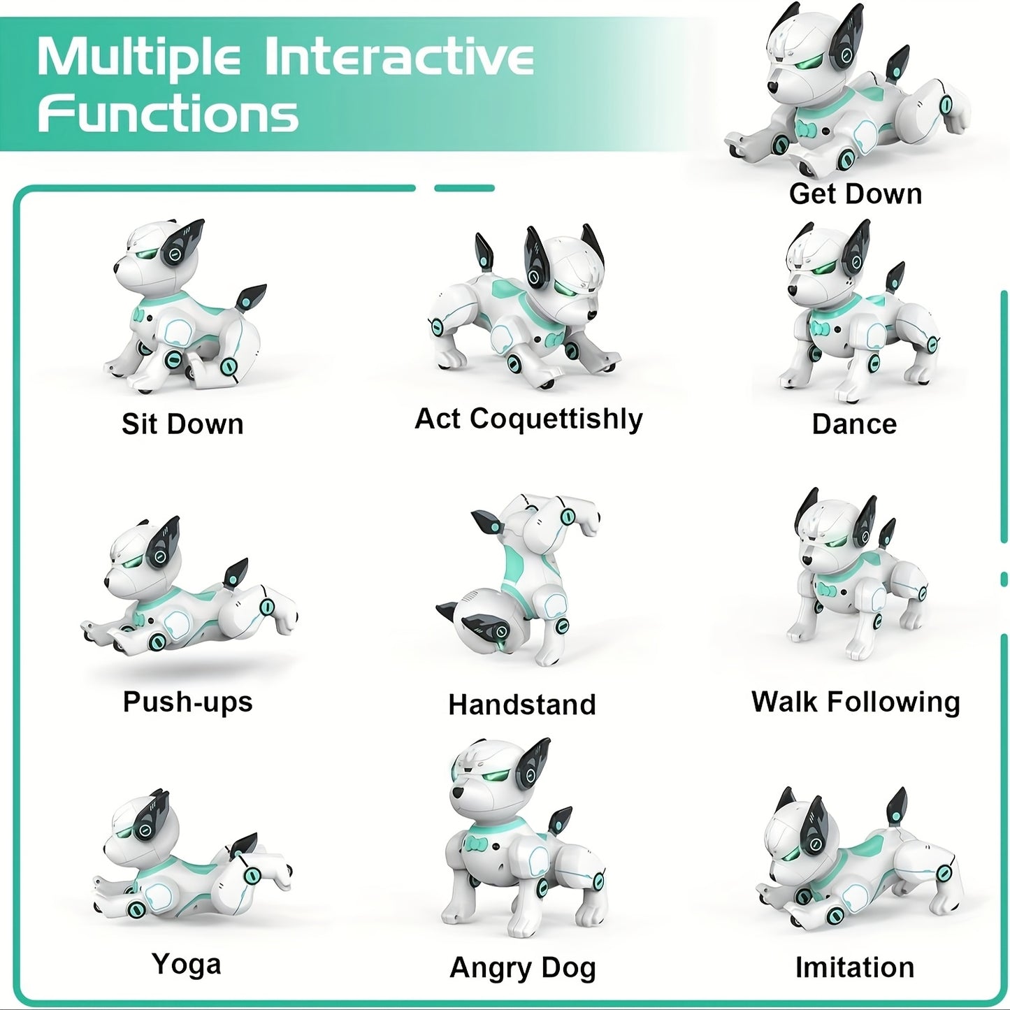 AI Robot Dog – Interactive Companion Toy, Stunt Features – Ideal Valentine's Day & Birthday Gift for Kids