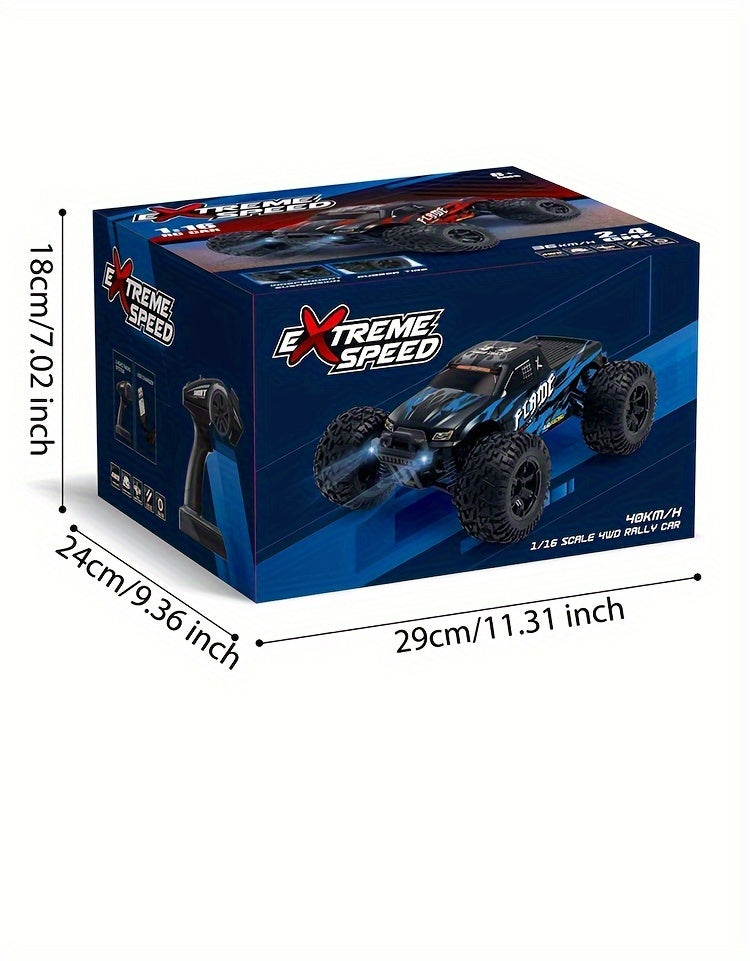 Fast RC Cars – 1:16 Scale, 40KM/H, 4X4 Monster Truck, Remote Control, Rechargeable – Ideal Xmas Gift