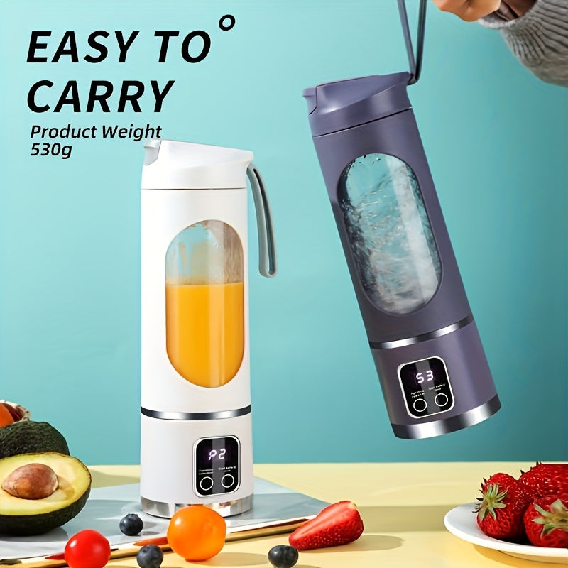 Portable USB Blender & Juicer – 10-17oz Capacity, Easy to Clean, Perfect for Smoothies, Shakes & Juices