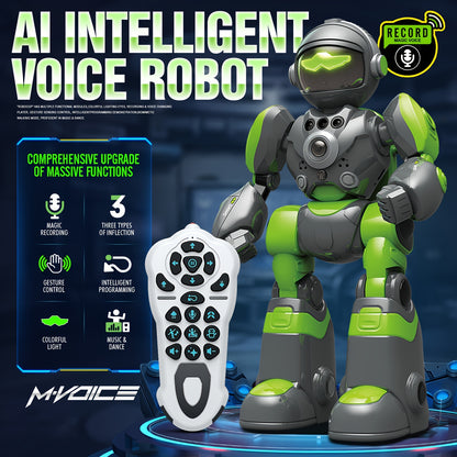 AI RC Robot with Voice Remote Control Intelligent Robot for Kids 3-8 gift