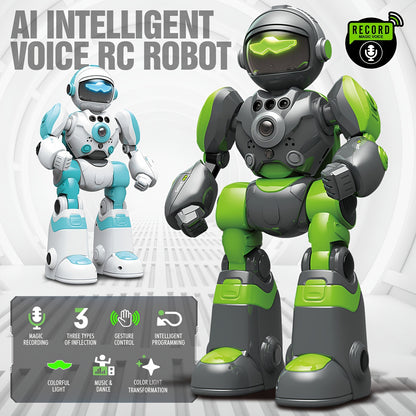 AI RC Robot with Voice Remote Control Intelligent Robot for Kids 3-8 gift