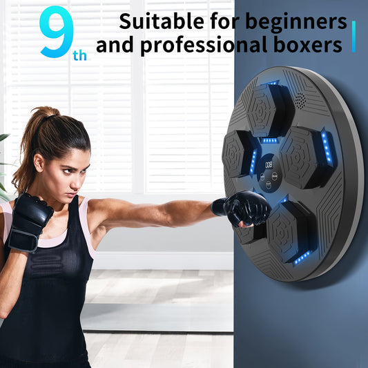 Musical Boxing Machine with Gloves – Smart Training Target, Agility Equipment, Easy to Install – Perfect Gift for Boxing Enthusiasts